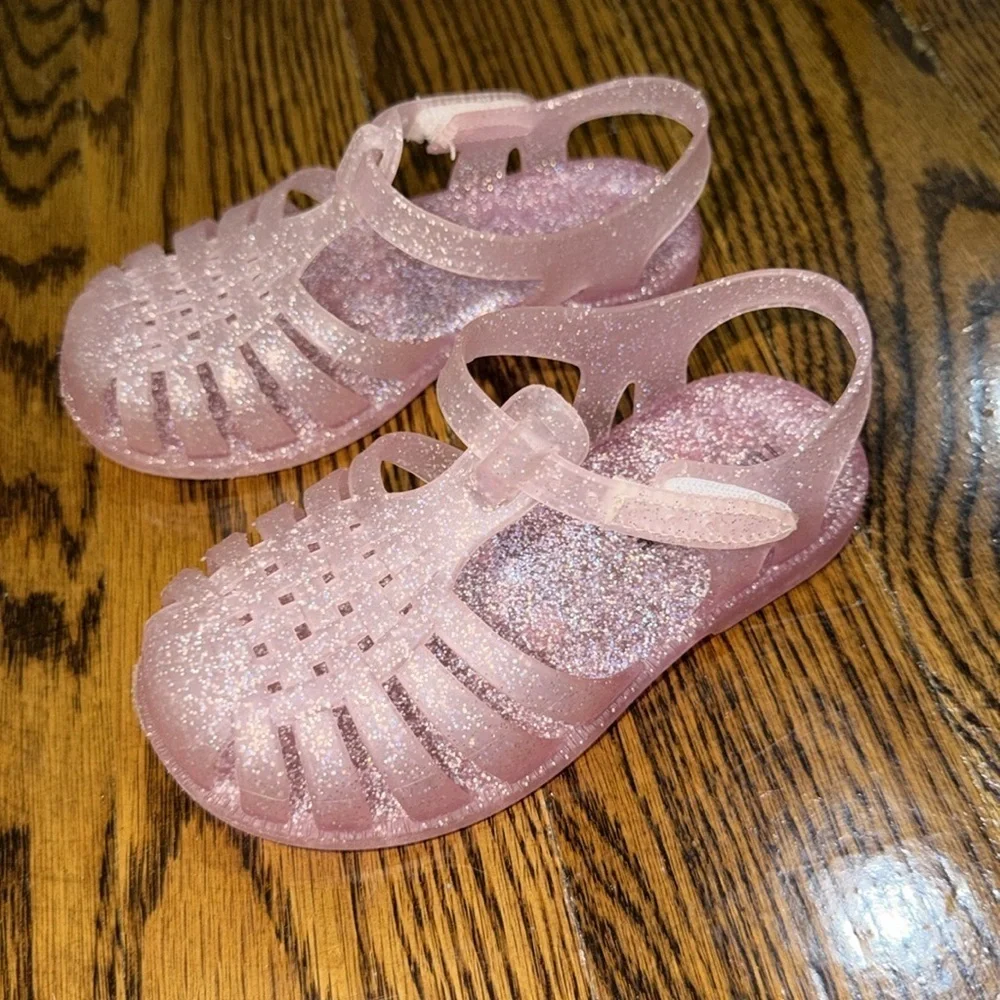 Tucker + Tate Sparkly Pink Kids Sandals 7C
